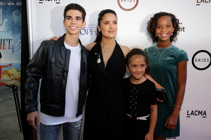 Cameron Boyce With Salma Hayek