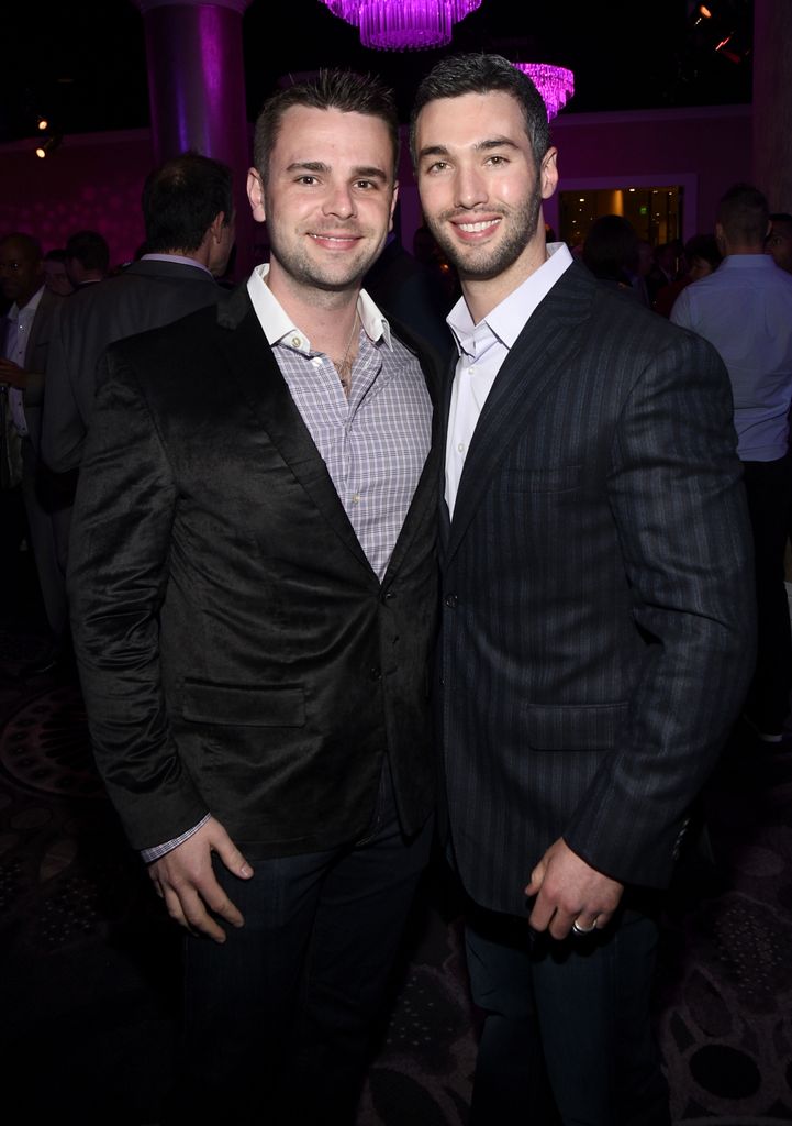 Jason Hanna and Joe Riggs attend the Family Equality Council's 2015 Los Angeles Awards dinner at The Beverly Hilton Hotel on February 28, 2015 in Beverly Hills, California