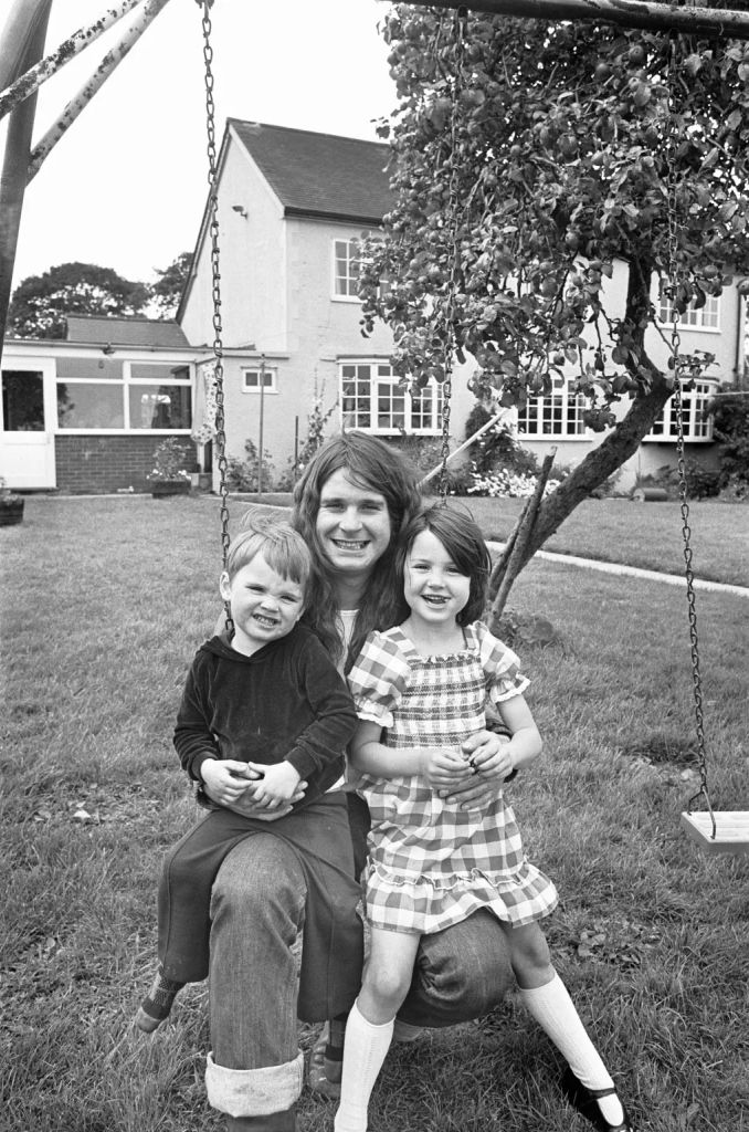 Ozzy Osbourne with his two kids Jessica and Louis