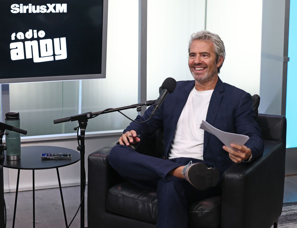 Andy Cohen in blue suit
