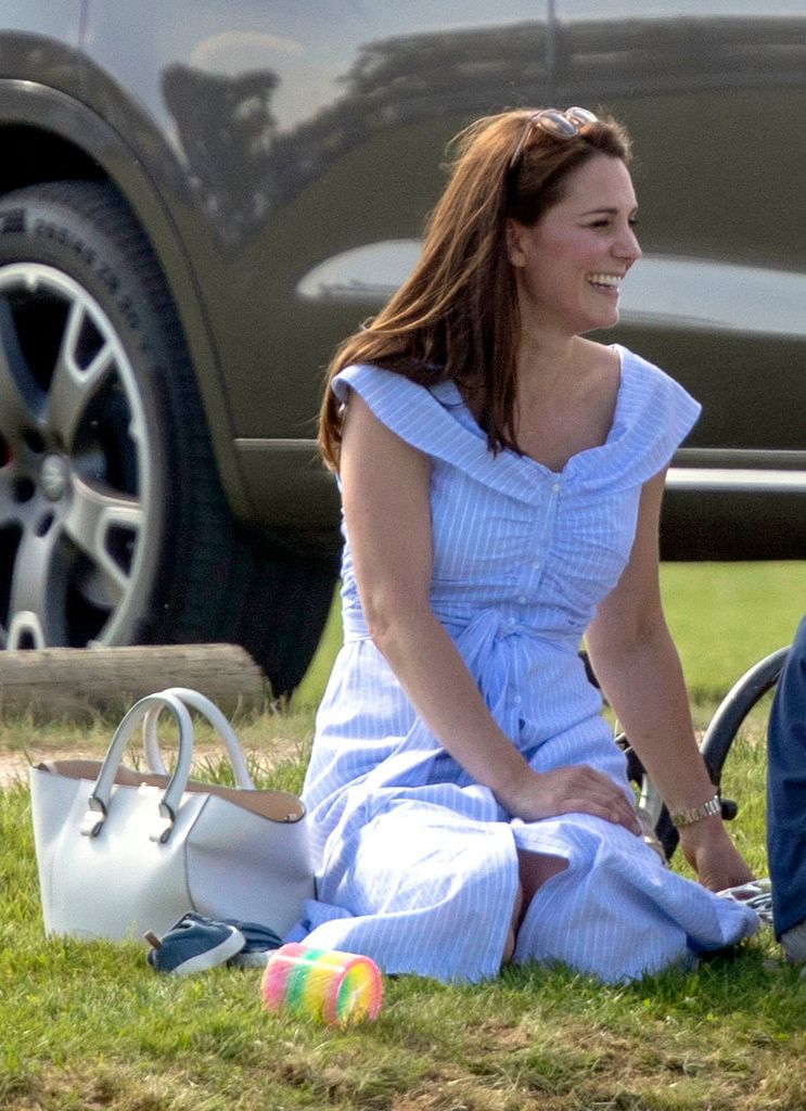 Kate Middleton wore a light blue Zara dress back in 2017