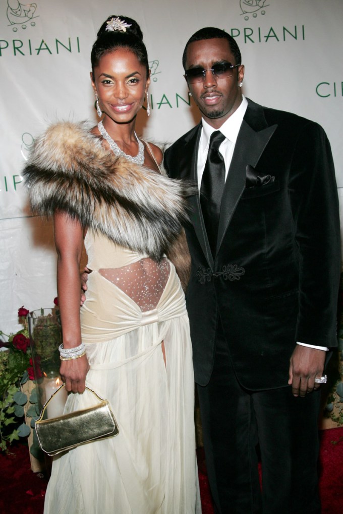 Kim Porter With Diddy At His 35th Birthday Party