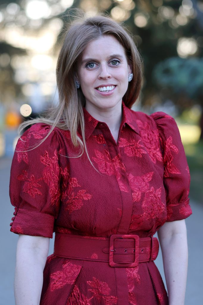 Princess Beatrice of York attends The Elephant Family Evening of Art and Conservation at Kew Gardens on May 13, 2025 in London, England.