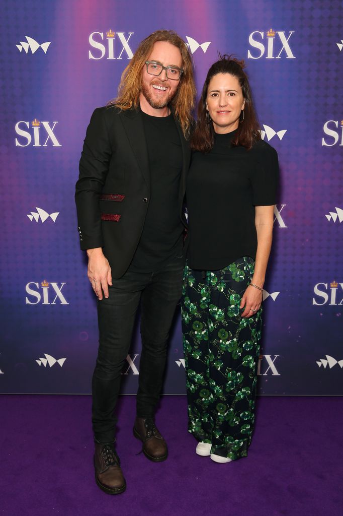 Tim Minchin and Sarah Minchin attend opening night of SIX the Musical at Sydney Opera House 