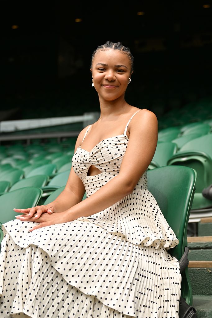 India Amarteifio at the Centre Court at The Championships 2025