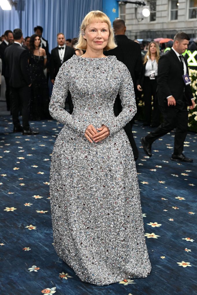 Pamela wore a Tory Burch dress to the 2025 Met Gala