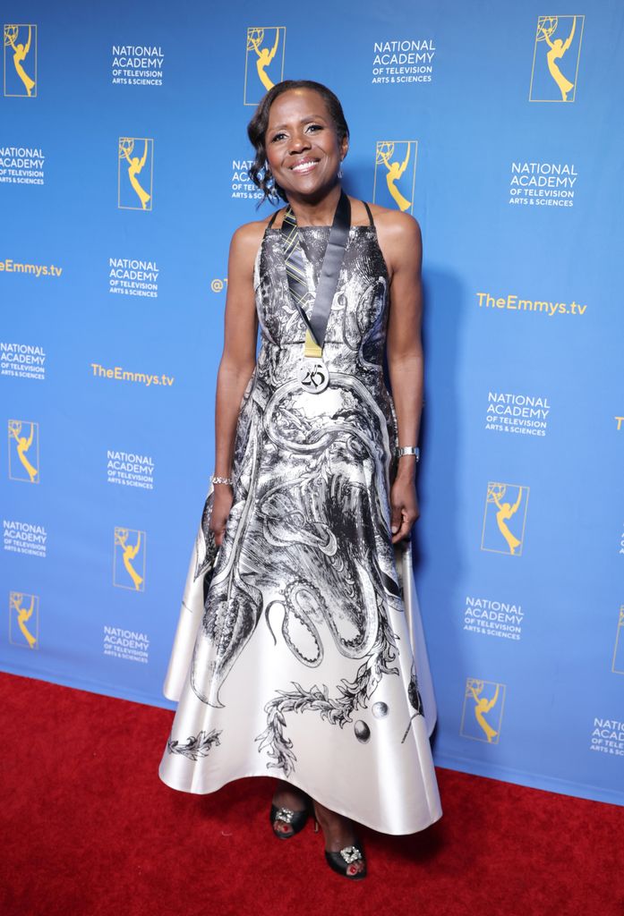 Deborah Roberts attends the 46th Annual News Emmy Awards at Palladium Times Square on June 25, 2025 in New York City. 