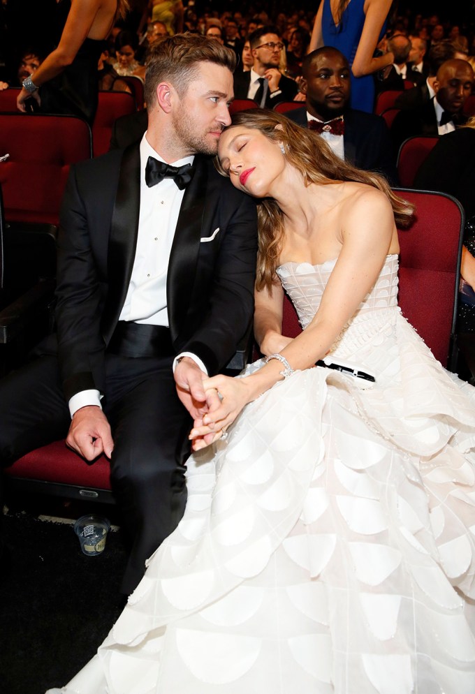 Justin Timberlake & Jessica Biel at the 2018 Emmys