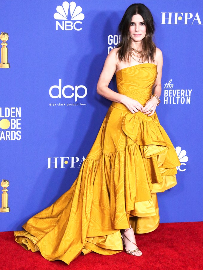 Sandra Bullock At The 2020 Golden Globe Awards