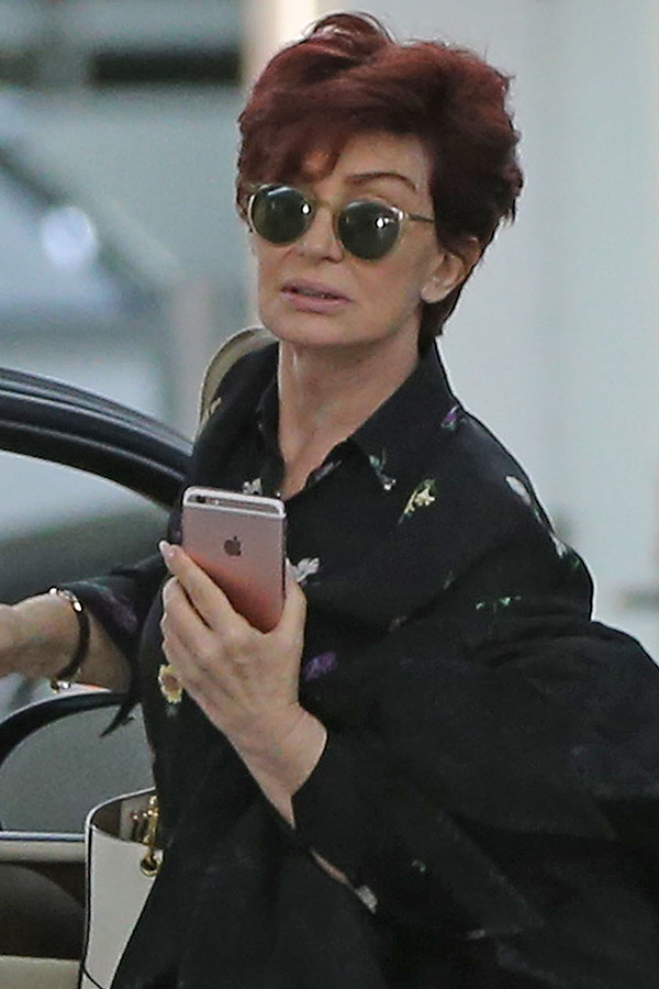 Sharon Is Seen Without Her Ring