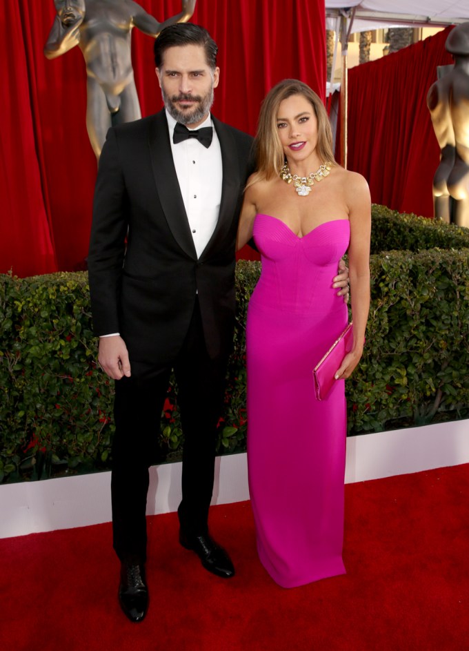Joe Manganiello and Sofia Vergara at the 22nd Annual SAG Awards