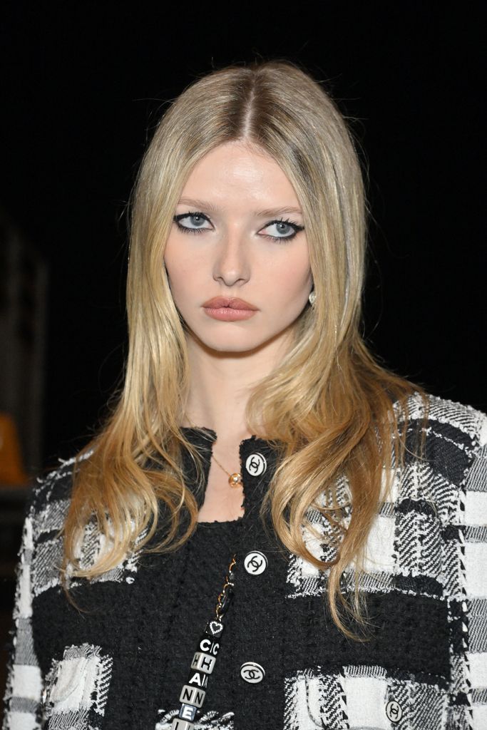 Apple Martin in Chanel during paris fashion week