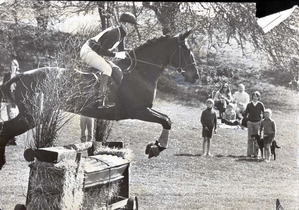 Princess Anne riding horse before accident in 1976