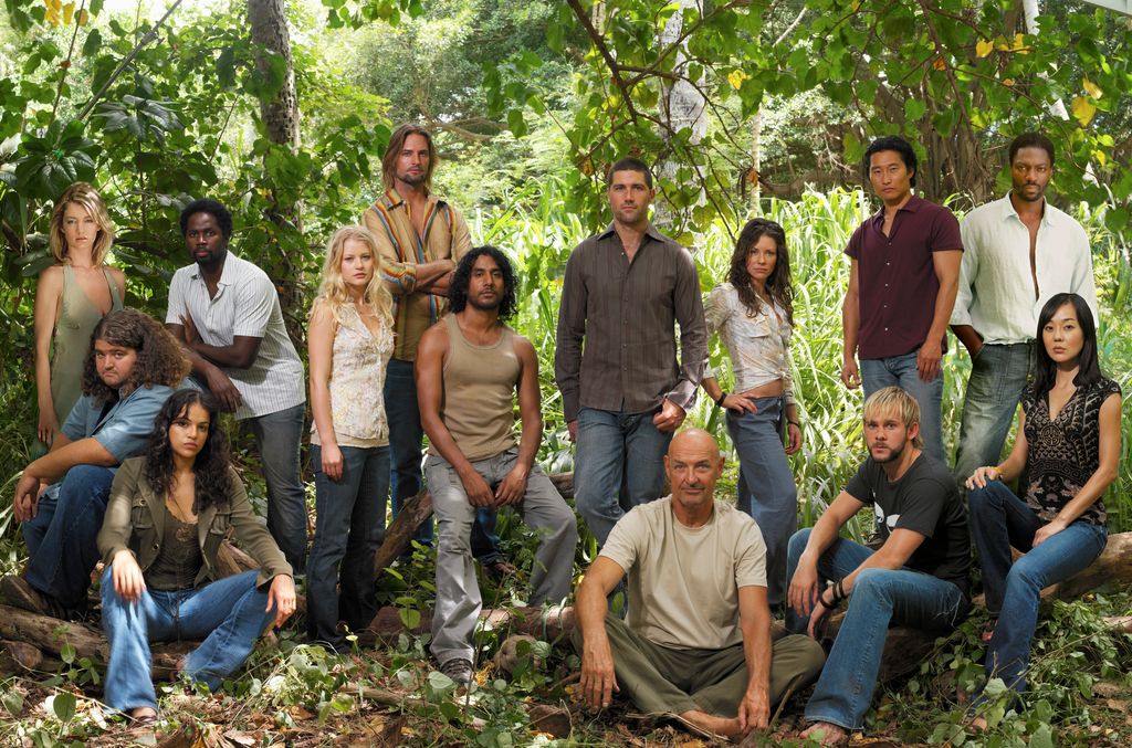 "Lost" stars including Cynthia Watros as Libby, Jorge Garcia as Hurley, Michelle Rodriguez as Ana Lucia and Harold Perrineau as Michael