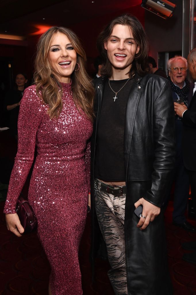 mother and son at after party 