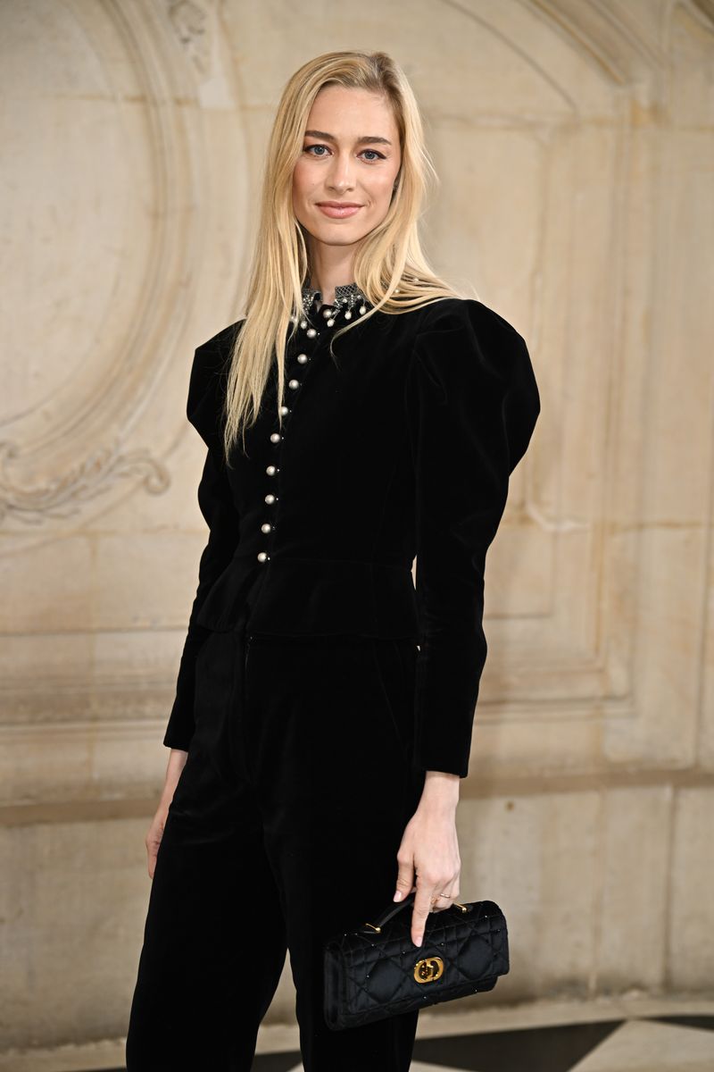 Beatrice Borromeo Casiraghi attends the Christian Dior Haute Couture Spring-Summer 2025 show as part of Paris Fashion Week 