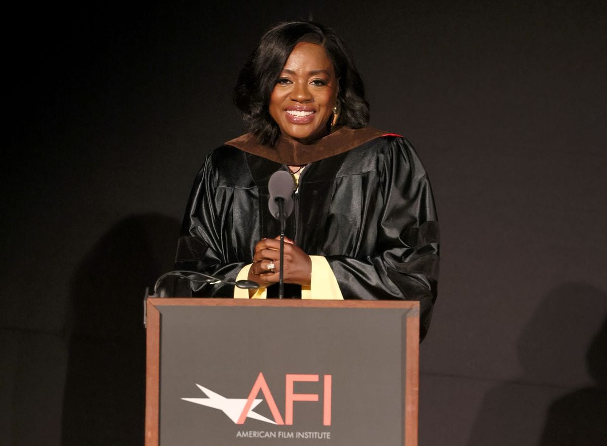 Honorary Degree Recipient Viola Davis speaks onstage during AFI's Conservatory Commencement at TCL Chinese Theatre on August 08, 2025 