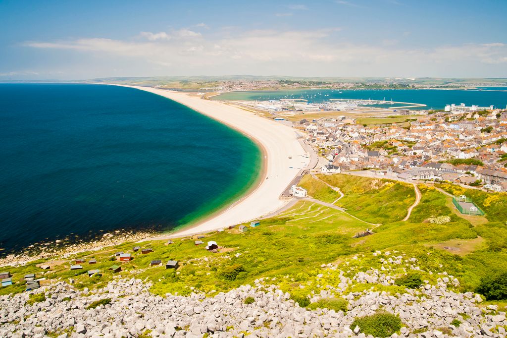 Chesil beach Portland, Dorset, UK