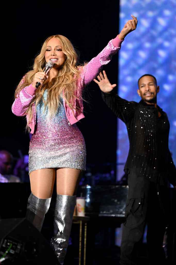 Mariah Carey performs live on stage during Brighton Pride 2025