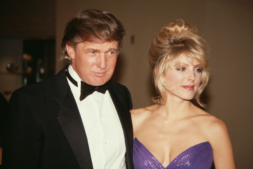 American businessman Donald Trump and American actress Marla Maples attend the 1992 Soap Opera Digest Awards