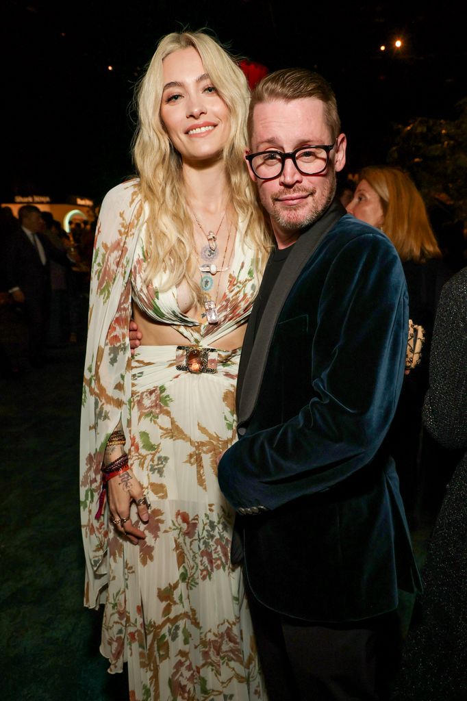 Paris Jackson and Macaulay Culkin attend MPTF's 23rd Annual Night Before at Fox Studio Lot on March 01, 2025 in Los Angeles, California. (Photo by Kevin Mazur/Getty Images for MPTF)