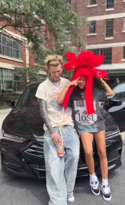 Machine Gun Kelly surprises 16-year-old daughter Casie with her dream car, but sets one rule