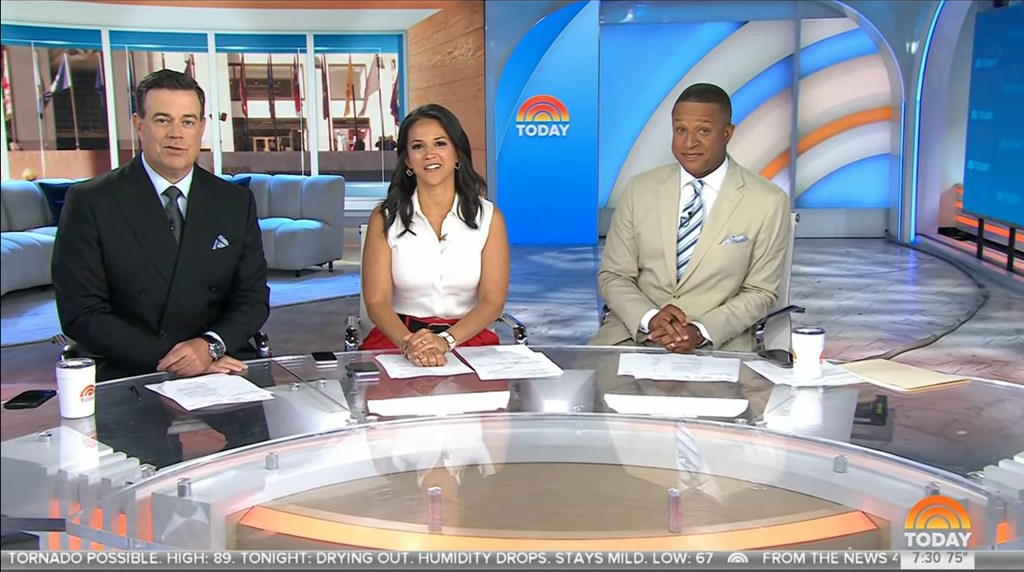 Craig Melvin in the Today studios 