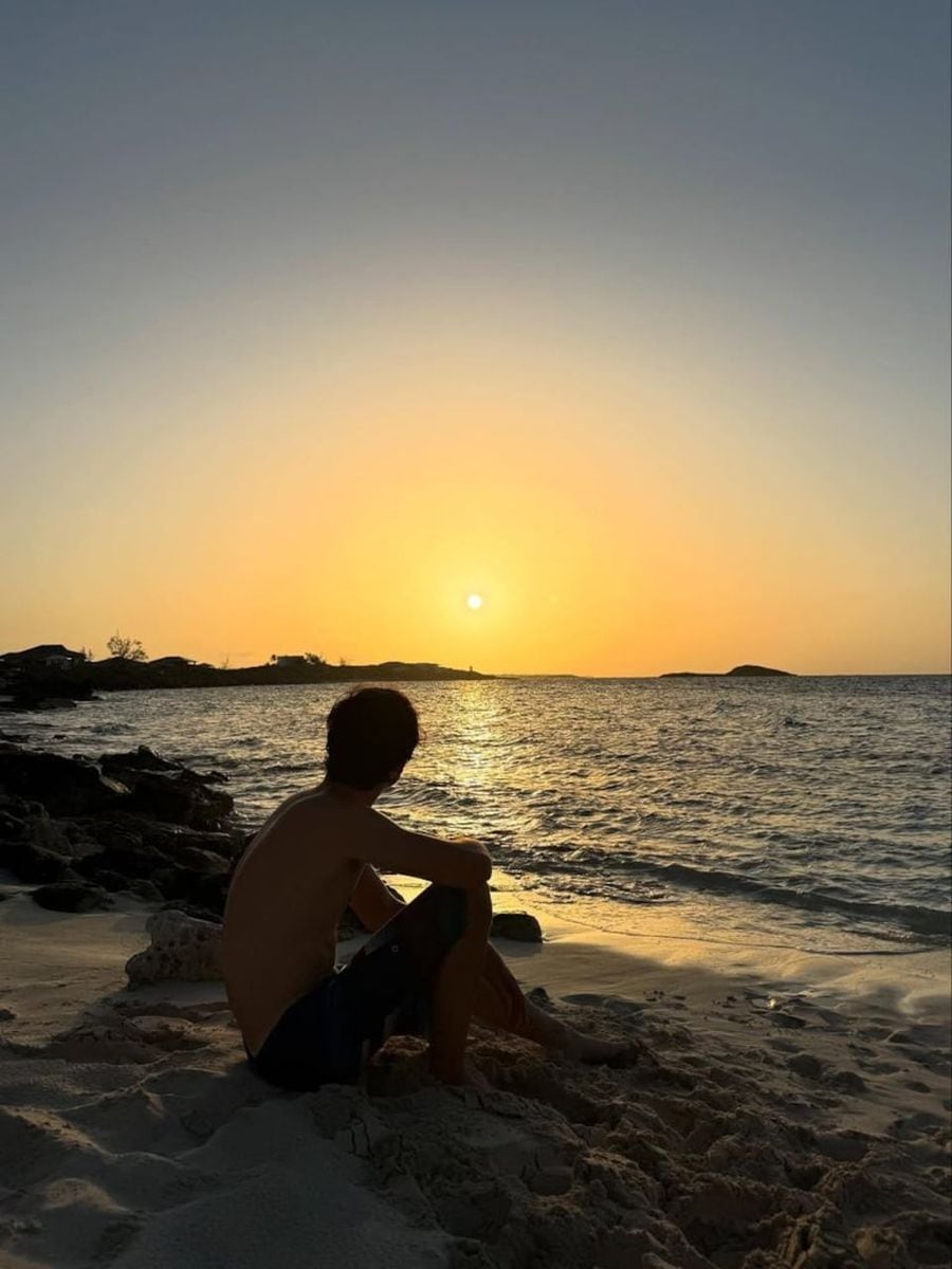 Valentino Martin was seen at the beach after his health raised concerns on social media.
