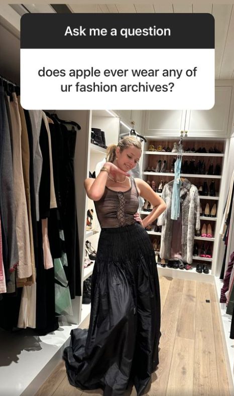Apple Martin in mom's 2002 Oscars dress