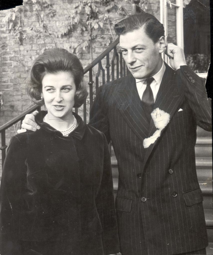 Princess Alexandra and Angus Ogilvy pictured after the announcement of their engagement