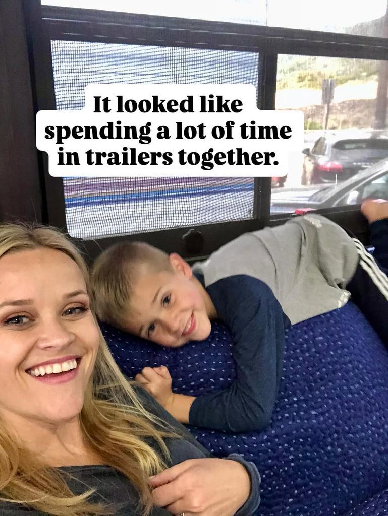 Reese and her son Tennessee
