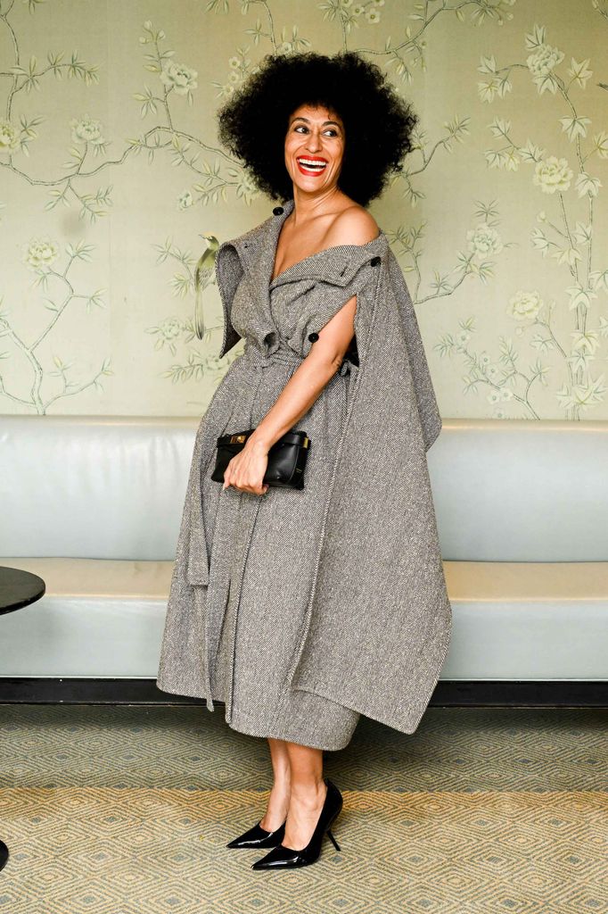 Tracee Ellis Ross in grey outfit