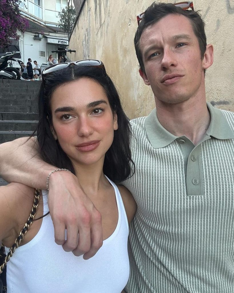 Dua Lipa And Callum Turner Taking A Selfie On Holiday 