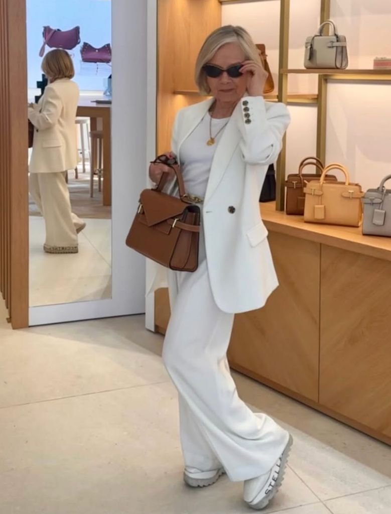 Jo Good wearing stella mccartney flatform shoes