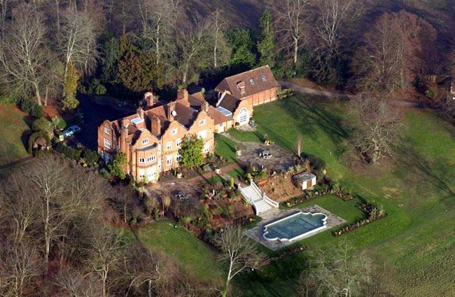 ozzy and sharon osbourne buckinghamshire home aerial shot