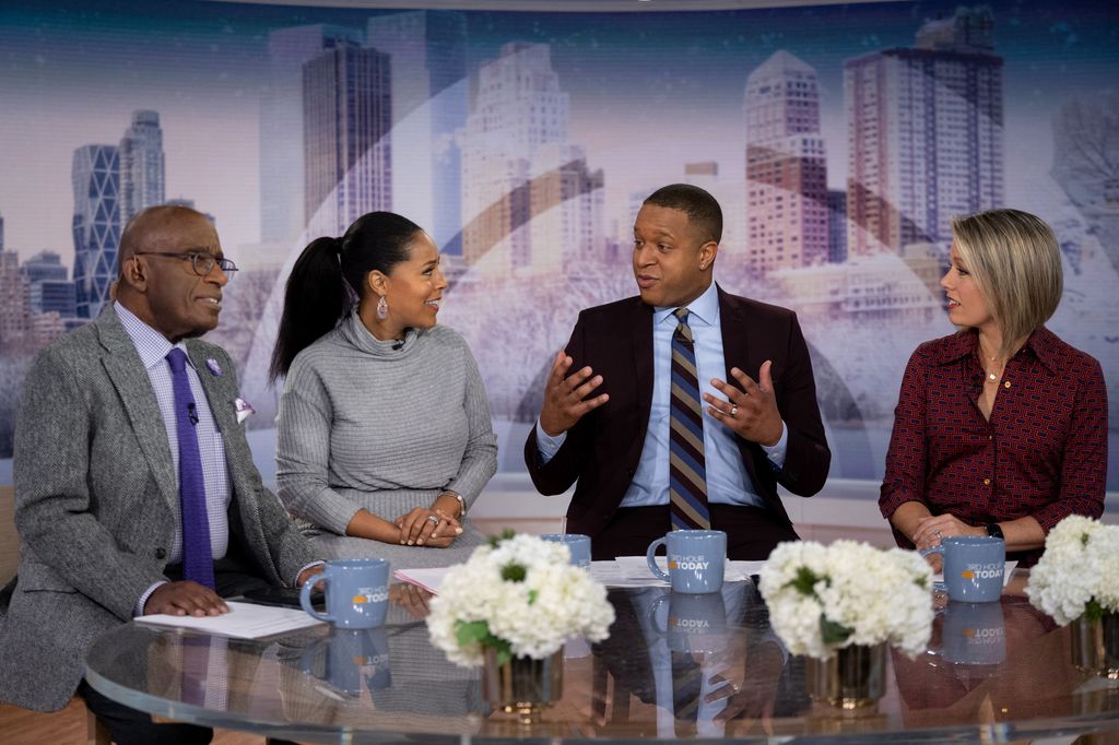 Dylan Dreyer with Craig Melvin, Al Roker and Sheinelle Jones