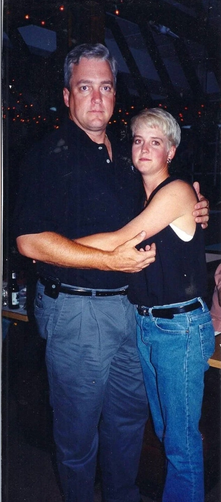 Amy Bradley and her father