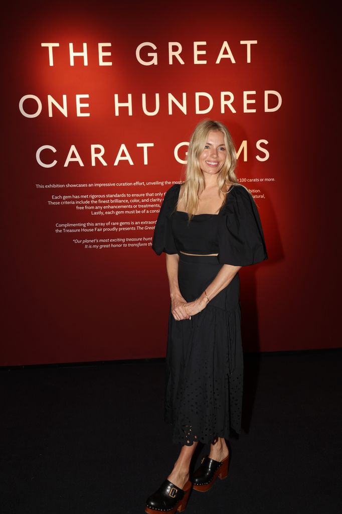 Sienna Miller opens The Treasure House Fair at Royal Hospital Chelsea on June 27, 2024 in London, England. (Photo by Tristan Fewings/Getty Images for The Treasure House Fair)