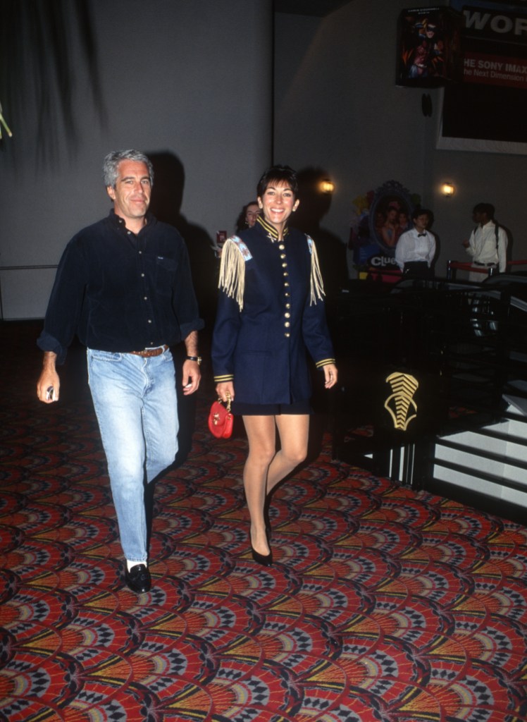 NEW YORK, NY - JUNE 13: Jeffrey Epstein and Ghislaine Maxwell attend Batman Forever/R. McDonald Event on June 13, 1995 in New York City. (Photo by Patrick McMullan via Getty Images)