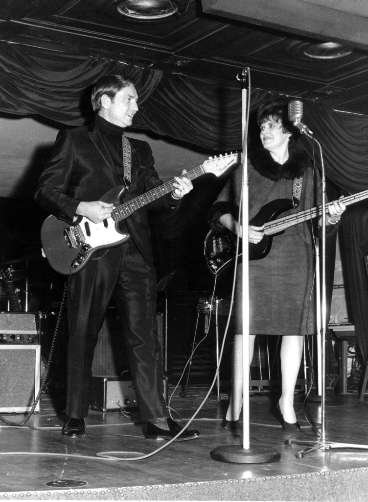 American country singer-songwriter Willie Nelson and his future wife Shirley Collie perform the song "Willingly" onstage in 1961. (Photo by Michael Ochs Archives/Getty Images)
