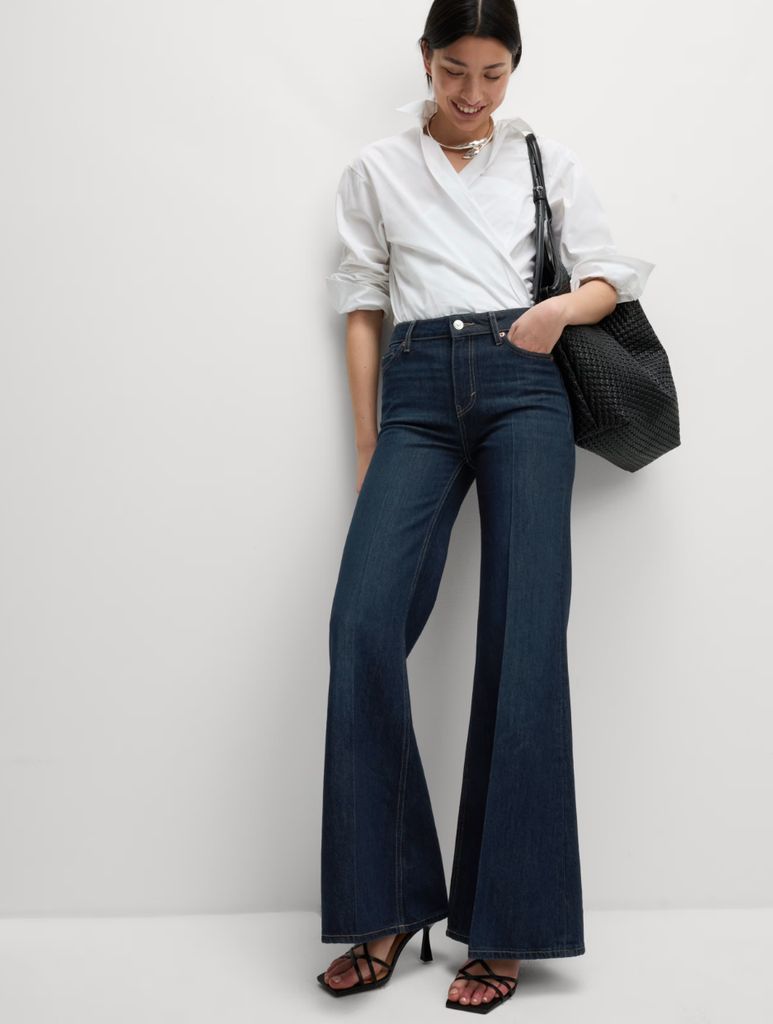 M&S wide leg jeans