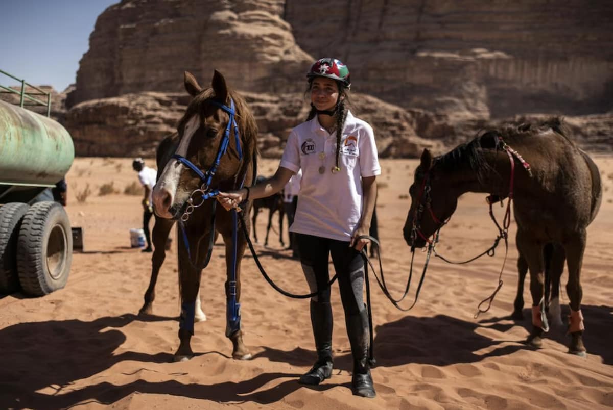 Like her cousins and family members, Jalila is a horseback rider