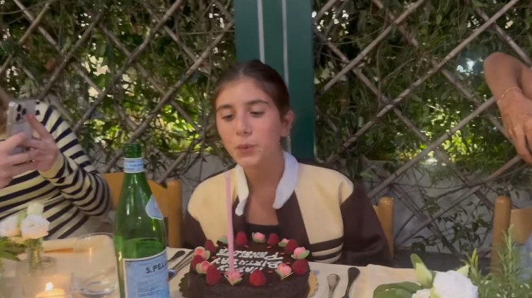 Penelope Disick Blowing Her Birthday Cake