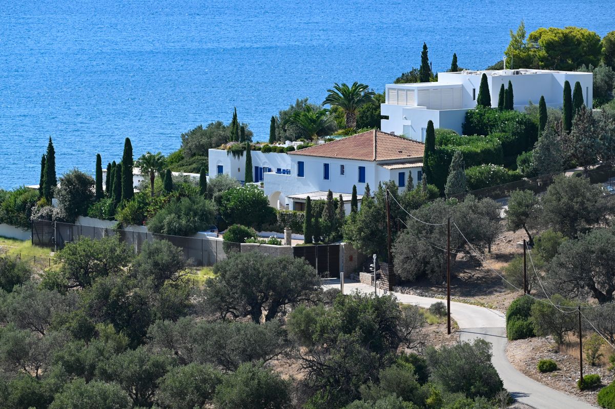 A view of the Greek holiday home of Dutch King Willem-Alexander and Queen Maxima in Kranidi, Peloponnese, Greece, on August 12, 2025. 