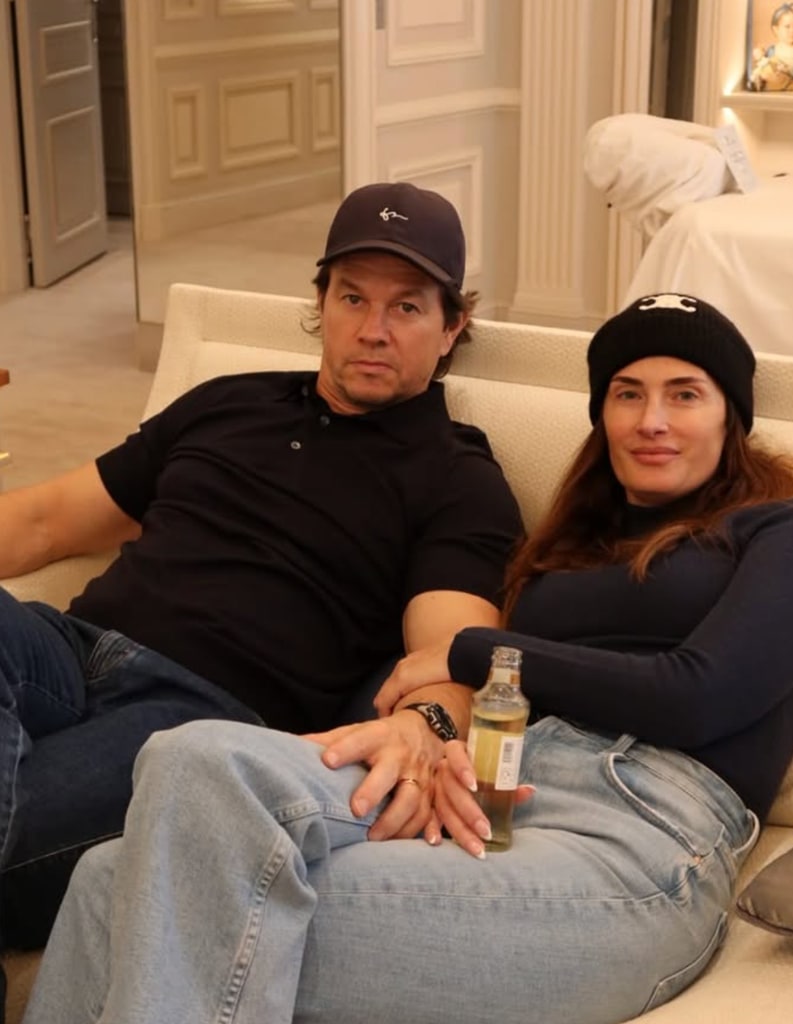 Photo shared by Mark Wahlberg's wife Rhea Durham of the two at the George V Hotel in Paris during a family vacation