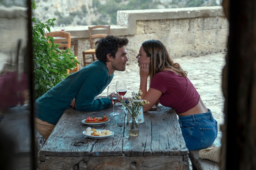 The movie charts the pair as they fall in love