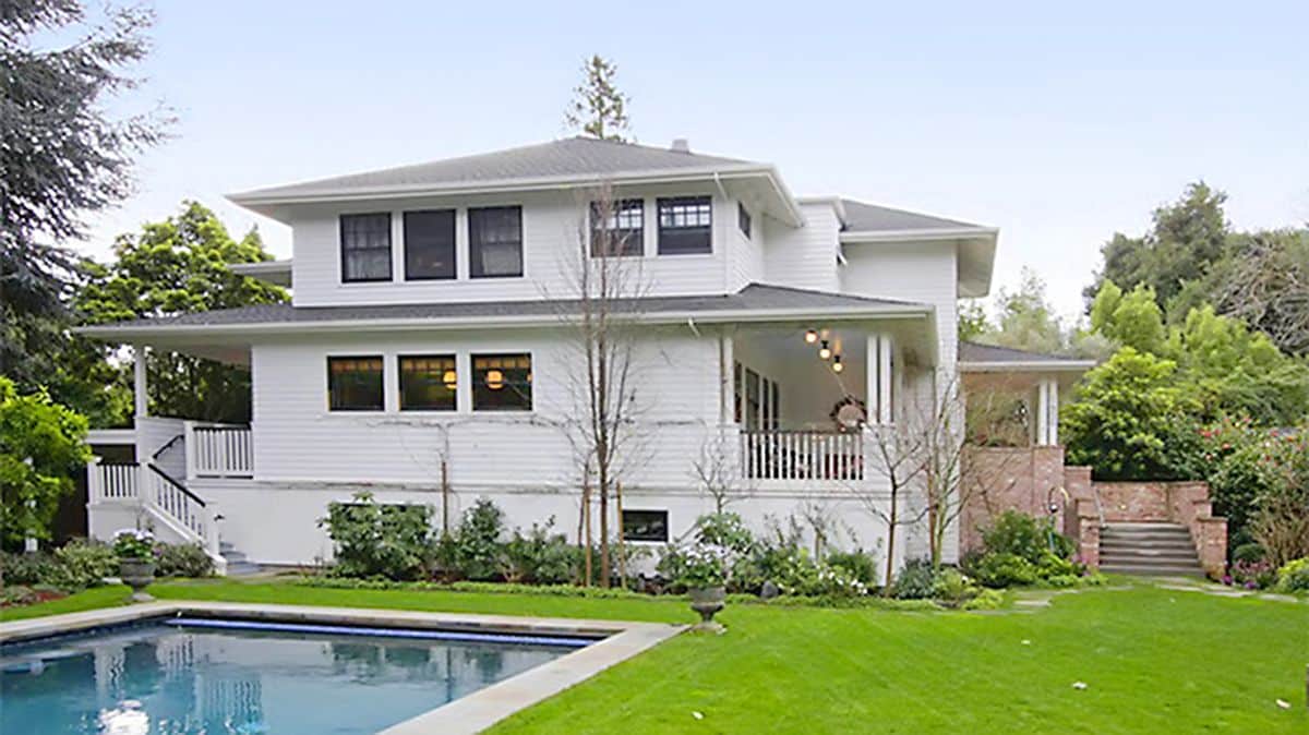 One of the 11 homes acquired by Mark Zuckerberg in Crescent Park since 2011