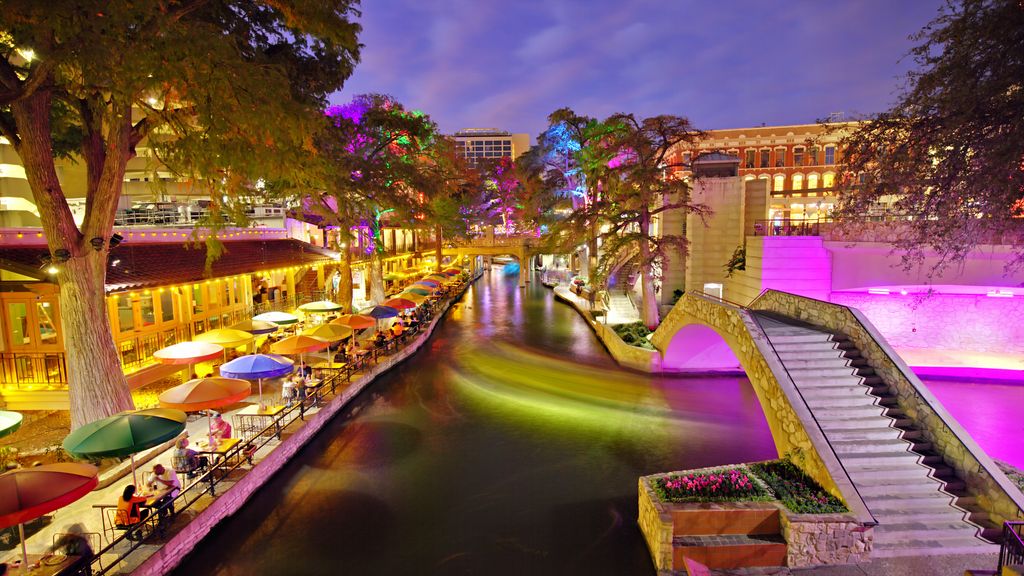 Riverside walk in San Antonio, Texas