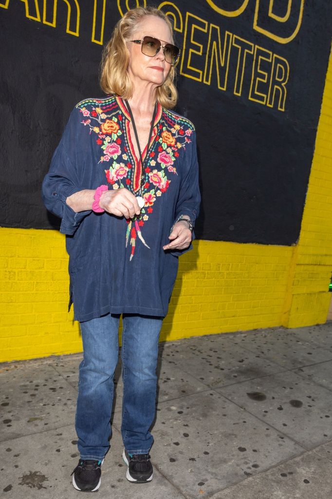 Actress Cybill Shepherd was spotted in a rare appearance in Hollywood as she introduced a show at the Eastwood theater for a play opening called Heartbreak Kid