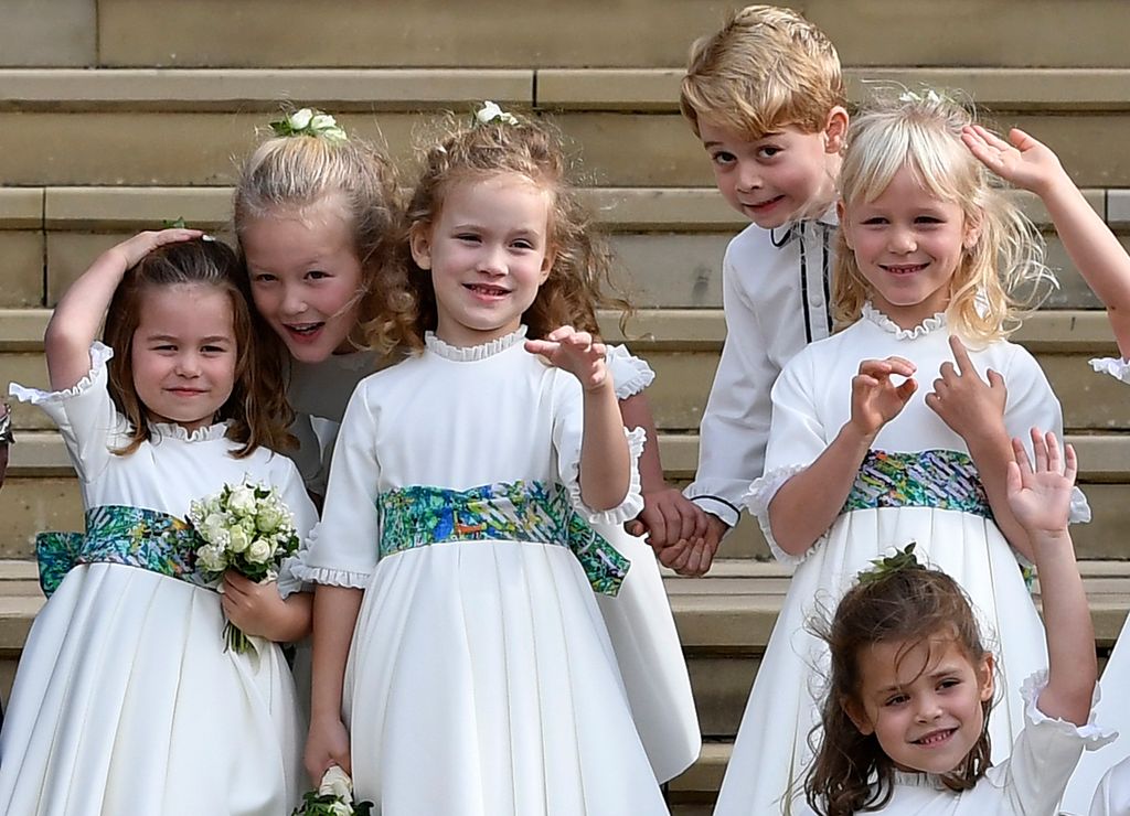 Savannah and Isla Phillips acted as bridesmaids at Princess Eugenie's wedding in 2018